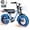 Blue, variant on Blaze 16" Electric Bike for Adults/Teens, Peak 1200W 55 Miles 25Mph Full Suspension Fat Tire Electric Motorcycle,Blue