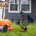 thumbnail image 4 of Halloween Tree Centerpiece for Table, 16.53 Inch Lighted Halloween Berries Table Tree with Black Maple Leaves, Farmhouse Spooky Artificial Table Tree for Halloween Party Decoration, 4 of 5