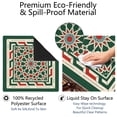 thumbnail image 4 of Green Mahjong Mat with Rules, 31.5*31.5in Anti Slip American Mahjong Mat for Table, Noise Reduction, Neoprene Mah jongg Mats with Carrying Bag & 3 Dices, Mahjong Supplies Gift, Board Tile Games Mats, 4 of 7