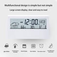 thumbnail image 4 of TIMIFIS Digital Alarm Clock With Transparent LCD Screen Weather Display Temperature Humidity Screen Snooze Alarm Electronic Time Management Reminder -, 4 of 7