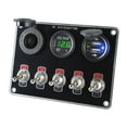 thumbnail image 3 of Panneau de Commutation de Bateau Gang Étanche Double USB Feu Vert, 3 of 6