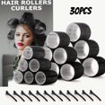 thumbnail image 3 of Typpkmm 30 Unids/Set Kit De Peinado Sin Calor Rodillos AutosujecióN Con 18 Uds Rodillos Para El Cabello Y 12 Uds Clips Para Peinar El Cabello Diy, 3 of 7