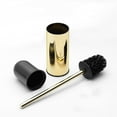 thumbnail image 2 of Stainless Steel Toilet Brush and Holder, free standing,Heavy Duty Cleaner for Bathroom, Black, 2 of 9