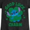 thumbnail image 3 of Disney Lilo & Stitch - St. Patrick's Day - Good Luck Charm - Toddler & Youth Girls Short Sleeve T-Shirt, 3 of 5