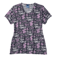 thumbnail image 1 of Filipina Cuello V P/Mujer Estampado Smile Z18213 WonderWink, 1 of 4