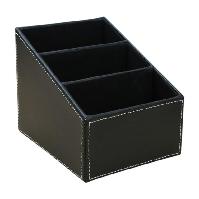 GUOOL Desk Organizer Container Remote Control Holder for Dorm Living Room Tabletop Black