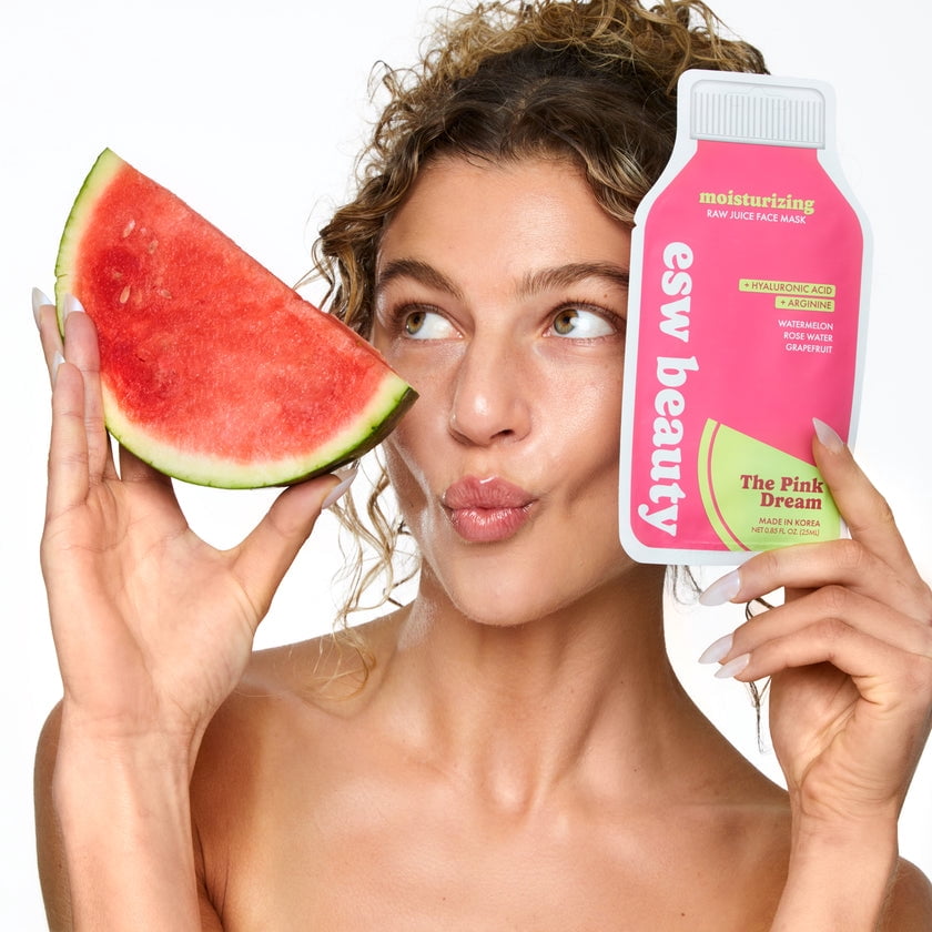 (Pack Of 10) ESW Beauty Mask Facial Pink Dream Juice 0.85 Fl Oz