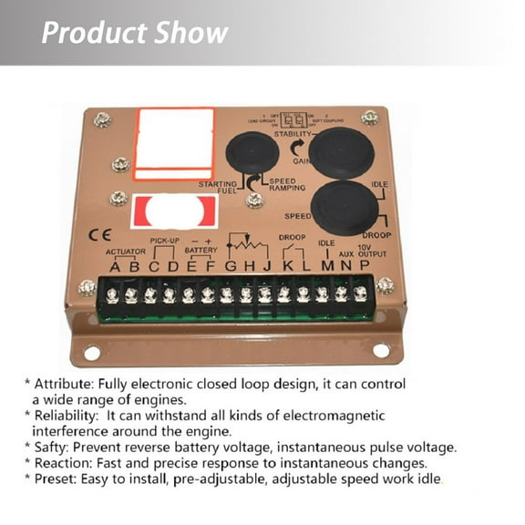 Generator Governor Control Panel for ESD5500E