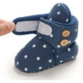 thumbnail image 5 of Baby Booties Newborn Boys Girls Fleece Boots Non Slip Grippers Stay On Slipper Socks Infant First Walker Winter Warm Crib Shoes, 5 of 7