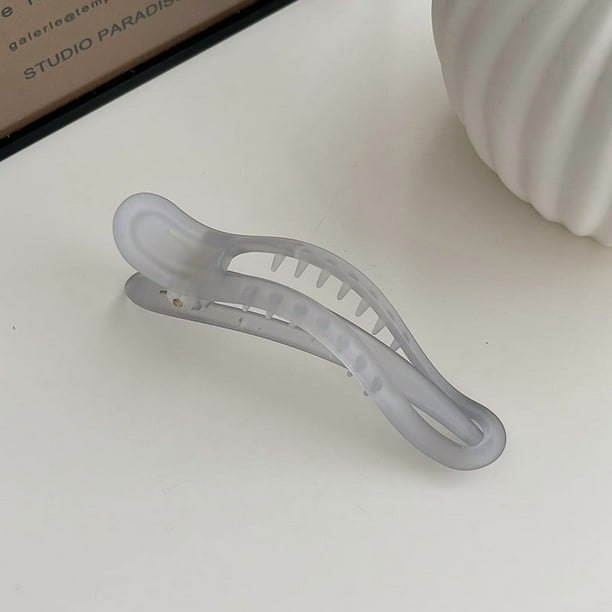 Pinzas planas para el cabello para mujeres y niñas. Pinzas planas de garra y pinzas para el cabello grueso. Pinzas de mandíbula. Accesorios para peinar el cabello. Una horquilla.