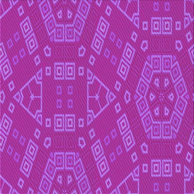 Ahgly Company Machine Washable Indoor Square Transitional Fuchsia or Magenta Purple Area Rugs, 7' Square