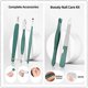 thumbnail image 4 of Green 6-piece nail scissors set, ear pick, nail clippers, h, Complete Nail Care Set for Home and Travel, 4 of 5