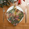 thumbnail image 2 of Satin Native Fab Cotton Dinner Napkin Joyful Bear in Bloom Reusable, 2 of 8