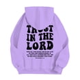 thumbnail image 1 of LUOGENLI Chandails à Capuche pour Hommes Graphiques Course Mode Homme Décontracté Lettres Partie Imprimée Chandail à Capuche à Enfiler Manches Longues Chandail à Capuche Hauts Chandails à Capuche pour Hommes à Enfiler Design Graphique Violet Taille TTG, 1 of 8