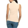 thumbnail image 3 of Women's Sleeveless Turtleneck T-Shirt Basic Stretch Layer Comfy High Neck Tank Top Lightweight Slim Shirt, 3 of 5