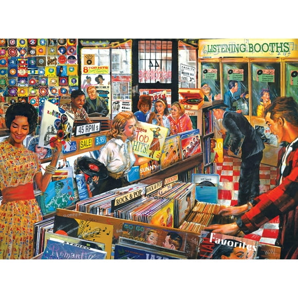 Roseart - Magasin de Disques Retour au Passé - Casse-Tête de 750 Pcs