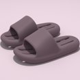 thumbnail image 4 of Women's Bathroom Slides Quick Dry Non Slip Shower Shoes Thick Sole EVA Sandals with Arch Support Lightweight Home Slippers for Pool Gym Spa Beach Vacation (Dark Purple, 38), 4 of 4