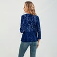 thumbnail image 5 of yillto Women Plus Size Cardigan 3/4 Sleeve Open Front Lightweight Lace Coats Formal Blazer S-5XL, 5 of 6