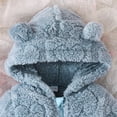thumbnail image 5 of Snowsuit Baby Girl Fleece Bear Ear Newborn Girl Baby Romper Baby Warm Outfits Girl Baby Girl Clothes Winter 3-6 Months, 5 of 7
