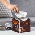 thumbnail image 6 of Naloa A Cup Of Black Coffee On A Saucer Tissue Box CoverLeather Tissue Holder Square Facial Tissue Case Facial Paper Organizer Dispenser for Bathroom, Vanity Countertop, Tabletop, Car, 6 of 8