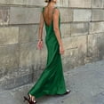thumbnail image 5 of Fashion Min Dresses for Womens 2026 Summer Plus Size Solid Color Satin Dress With Adjustable Straps And Low Back Detail, 5 of 8