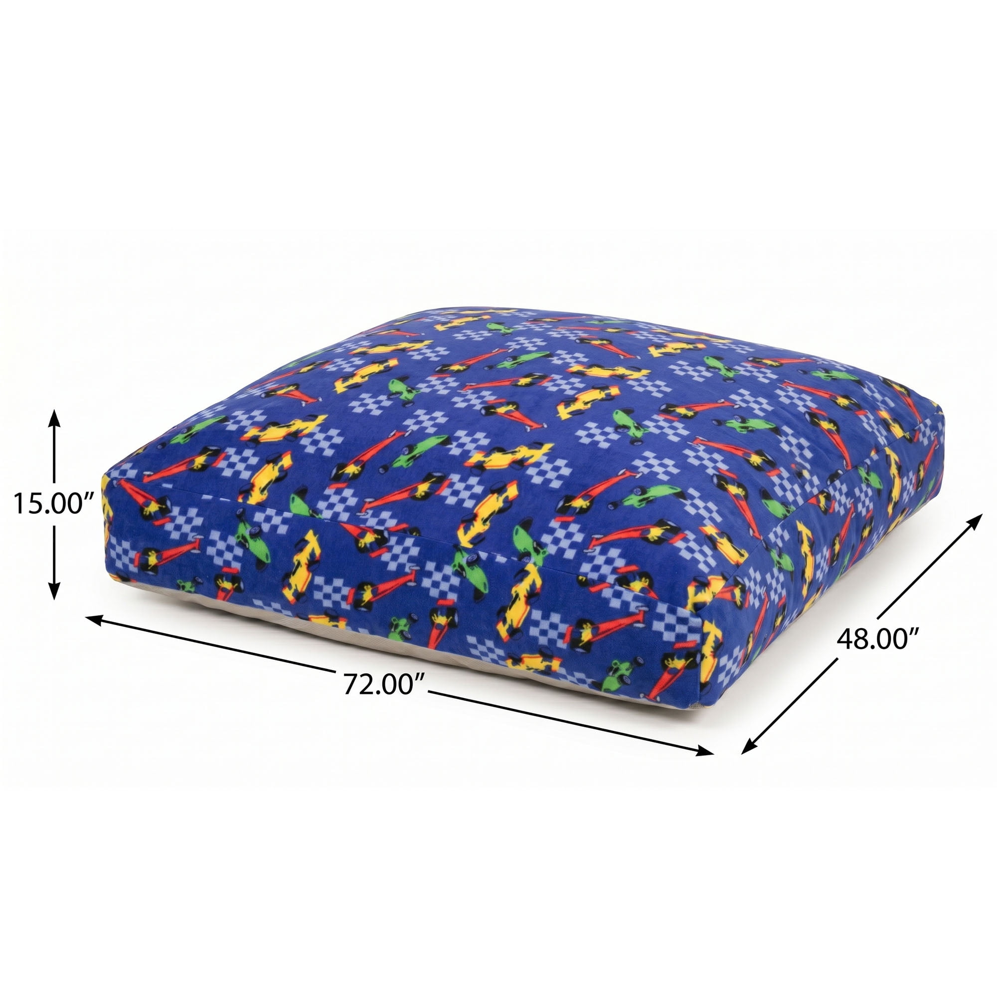 Sensory Crash Pad for Kids & Adults,Soft Landing Crash Mat with Foam Blocks,Removable and Washable Cover,Non-Slip Bottom for Jumping, Relaxing & Play,48" x 72"
