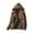 Brown, variant on Womens Full Zip Up Sherpa Hoodie Winter Fuzzy Fleece Jackets Oversized Fluffy Coat with Pockets Black XXL