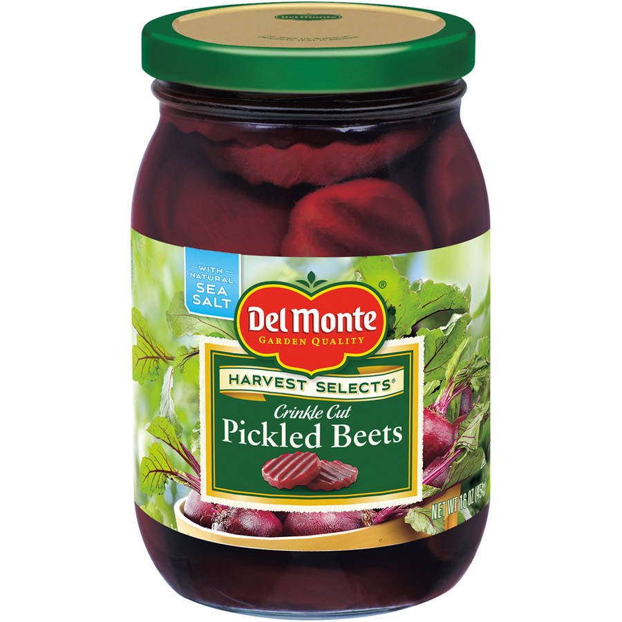 Del Monte Crinkle Cut Pickled Beets, 16 Oz