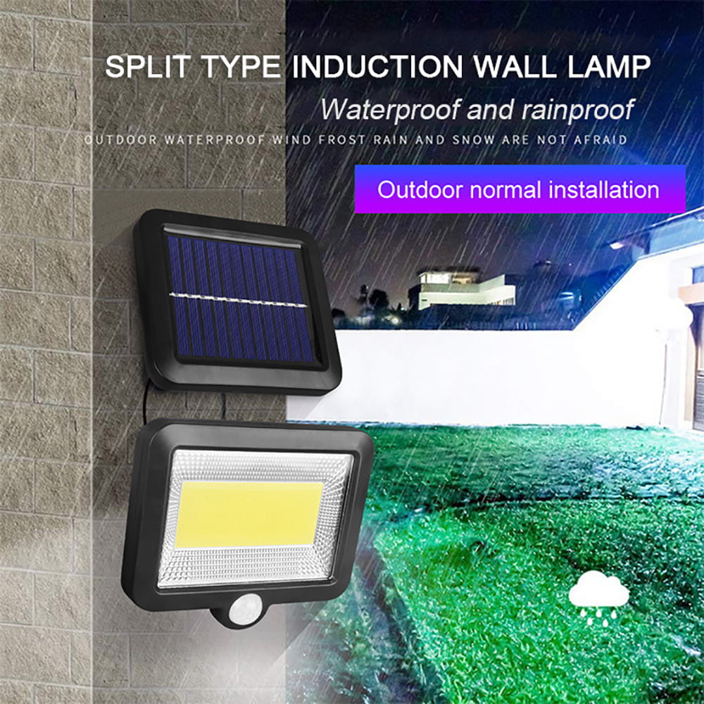 56/98/100/120LED COB Solar Motion Sensor Wall Lamp Security Garden Street Lights 