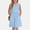 Blue, variant on Eltusu Girls Summer Dresses, Sleeveless Knee Length Turn Down Collar Cotton Line Casual Dresses Yellow Size 8 T