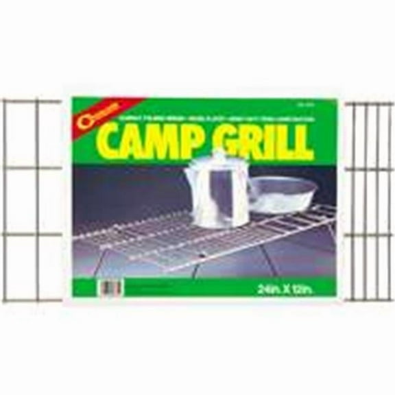 PatioPlus Camp Grill Portable Heavy-Duty Steel - Silver - 24" x 13" x 3.5"