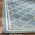 thumbnail image 5 of SAFAVIEH Courtyard Alina Geometric Quatrefoil Indoor/Outdoor Area Rug, Blue/Beige, 6'7" x 6'7" Square, 5 of 10