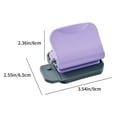 UTXQFD Hole Punch 6 Holes Manual Looseleaf Hole Punch Adjustable Round