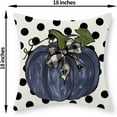 thumbnail image 4 of Fall Pillow Covers 18x18 Inch Set of 2 Dark Blue Pumpkin Polka Dot Fall Decor Pillowcase Autumn Thanksgiving Decorative Outdoor Throw Pillow Covers Linen Farmhouse Cushion Case for Couch Home, 4 of 6