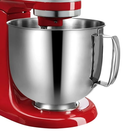 Stainless Steel Mixer Bowl, 5 QT Replacement Bowl Compatible with KitchenAid Stand Mixers, Replacement Mixing Bowl with Handle, Mixer Attachment for KitchenAid