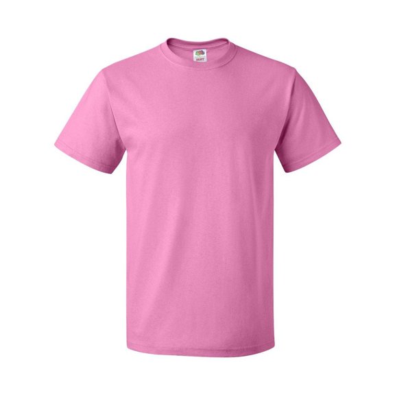 Fruit of the Loom Men's Short Sleeve Crew Neck Solid Color T-Shirt