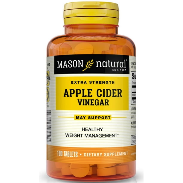 Mason Natural Apple Cider Extra Strength Vinegar Tablets 100 Tablets
