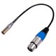 thumbnail image 1 of REXLIS 1ft Mini XLR Male to XLR Female Adapter Cable, 3-Pin Mini XLR to XLR Video Cable, for BMPCC, 1 of 5