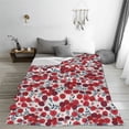 thumbnail image 5 of Sikiie Red Hawthorn Ultra-Soft Micro flannel Blanket Luxury All Seasons Warm Blanket for Bedding Sofa and Travel (4 sizes)-80"x60", 5 of 7