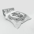 thumbnail image 3 of Ambesonne Hamsa Bedding Set 3 Pcs, Ornamental Mandala Oriental, Twin XL, White Black, 3 of 3
