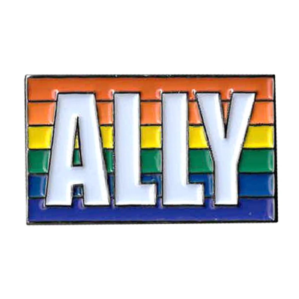 Rare Walmart Lapel Pin Rainbow Pride Ally Spark Wal-Mart Pinback LGBTQ 