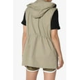 thumbnail image 2 of TheMogan Women's PLUS Drawstring Loose Fit Utility Vest Sleeveless Military Jacket, 2 of 7