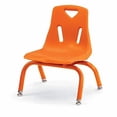 thumbnail image 7 of Stacking Chair with Powder-Coated Legs - 8" Ht - Orange, 7 of 7