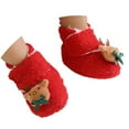 thumbnail image 4 of Cartoon Shoes for Babies Warm Soft Sole First Booties Winter Boots,Color:Red,4, 4 of 8
