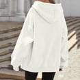 thumbnail image 4 of Enjoytime Womens Zip Up Hoodies Solid Color Long Sleeve Hooded Jacket 2026 Fall Winter Fleece Trendy Casual Sweatshirt, 4 of 8