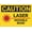 Warning Sign 2, variant on Caution Laser Area Vision Damage May Result Warning Tin Sign 8"x12" - Home Kitchen Farm Garden Garage Wall Decor, Laser Vision Sign
