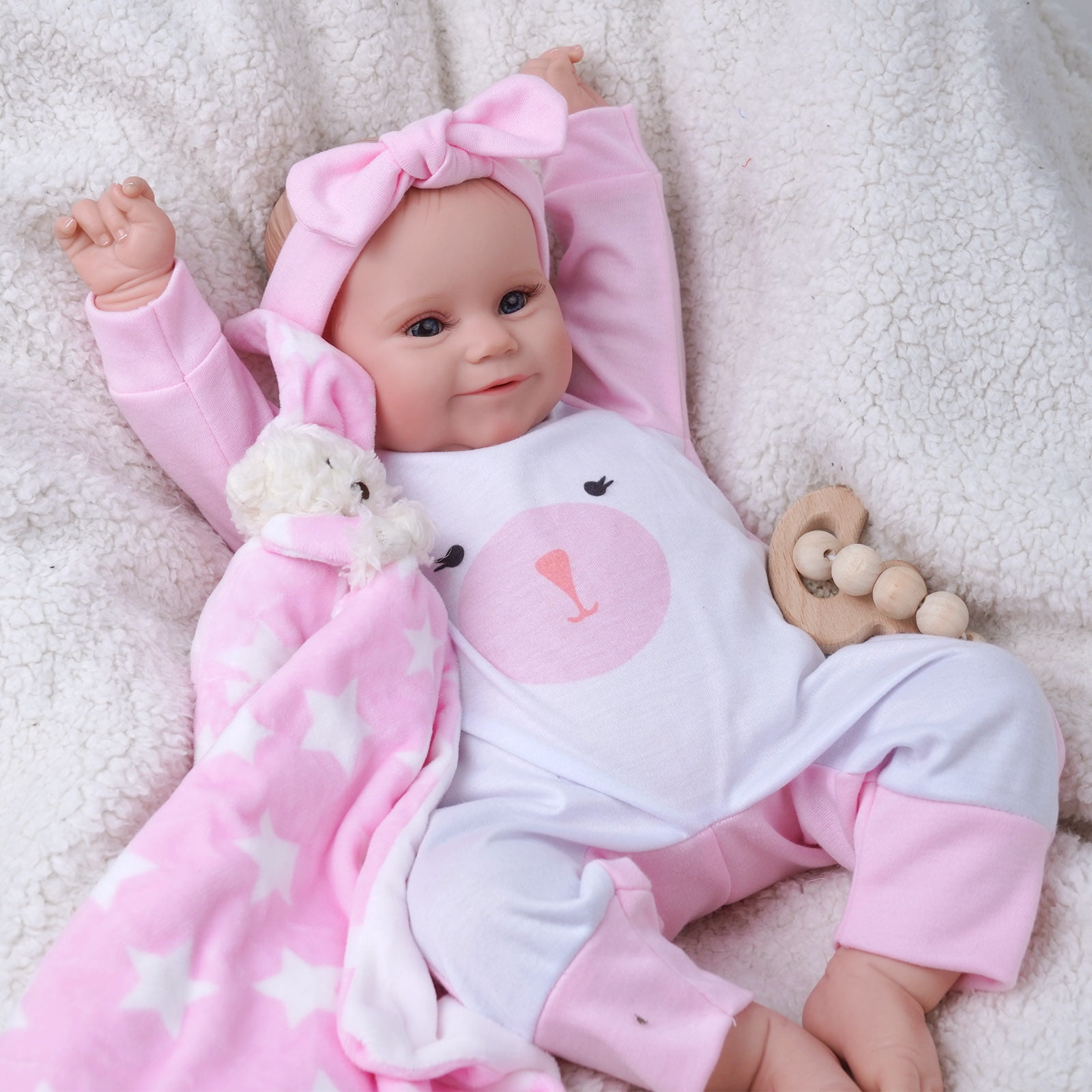 Reborn Baby Dolls 17 Inch Cute Soft Vinyl Realistic Newborn Baby Doll ...