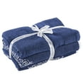 thumbnail image 5 of Modern Threads Artesia Damask 6-Piece Bath Towel Set, Indigo, 5 of 5