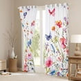 thumbnail image 3 of Homewish Chic Flowers Black Out Curtains for Teens Boys Girls,Spring Garden Curtains Pack of 2 (42x63 Each),Flying Butterflies Bedroom Curtains,Lightweight Room Decor, 3 of 6
