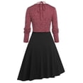 thumbnail image 2 of Rosegal Women 2PCS Plus Size Cami Dress and Ribbed Cross T-shirt Set Deep Red 2X, 2 of 6